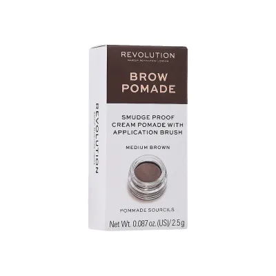 Makeup Revolution Brow Pomade - Dark Brown 2.5g