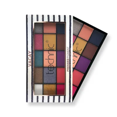 Technic 15 Color Eye Shadow Palette - Vacay - 30g