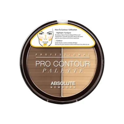 Absolute New York Pro Contour Palette - Medium APC02 18g