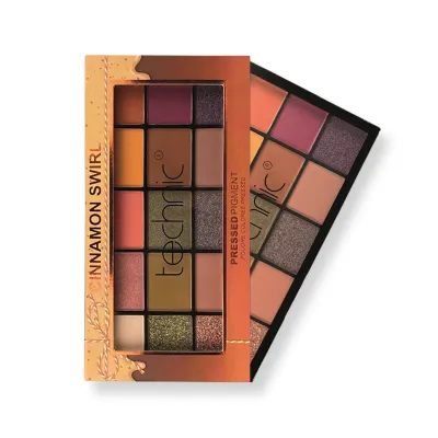 Technic Cinnamon Swirl Pressed Pigment Eyes Shadow Palette - 30gm