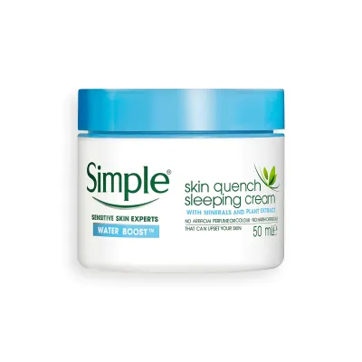 Simple Water Boost Skin Quench Sleeping Cream - 50ml