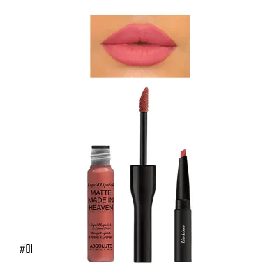 Absolute New York Matte Made In Heaven Liquid Lipstick & Liner Duo MLIH01 Instinct - 4.2g