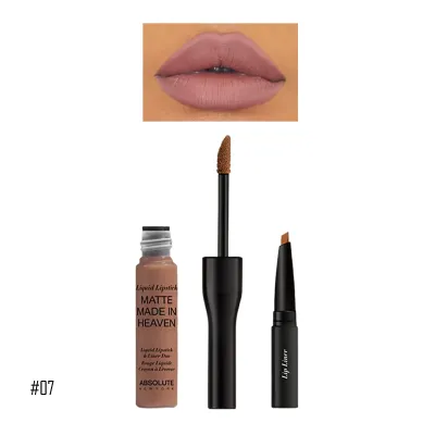 Absolute New York Matte Made In Heaven Liquid Lipstick & Liner Duo MLIH07 Chai - 4.2g