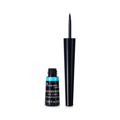 Rimmel London Exaggerate Waterproof Liquid Eyeliner - 003 Black - 2.5ml