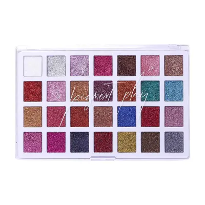 Revolution Pigment Play Max Effects Glitter Palette One Love - 50.4g