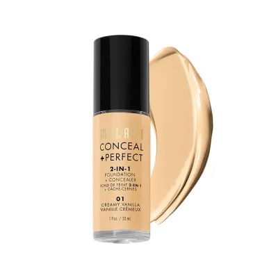 Milani Conceal+Perfect 2-In-1 Foundation+Concealer 01 Creamy Vanilla - 30g