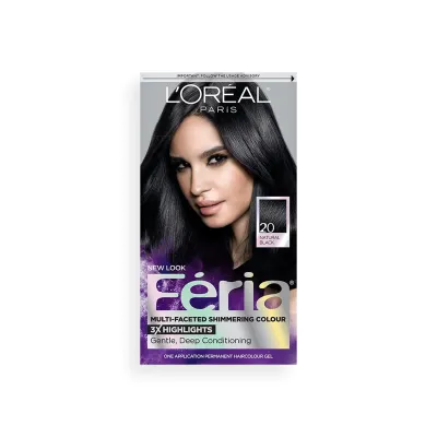 L'Oreal Feria Hair Colour 20 Natural Black