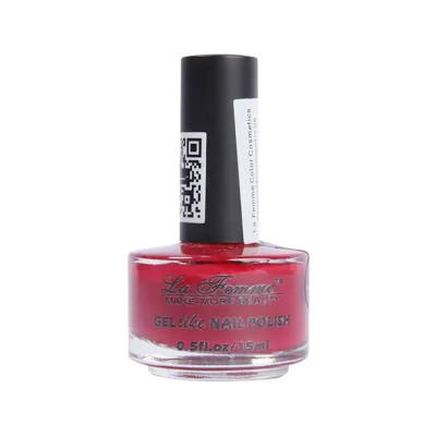 La Femme Gel like Nail Polish �LF 105 Deep Magenta Color- 15ml