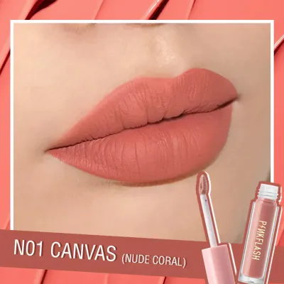  Pink FlashMelting Matte Waterproof Lip cream - N01 Canvas - 2.5ml