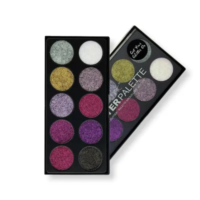 Technic 10 Color Pressed Glitter Palette - Unicorn Uniform - 25g