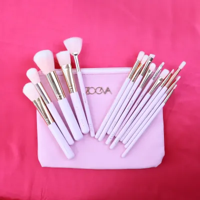 Zoeva 15 Pieces Makeup Brush Set Baby Pink