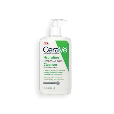 Cerave Hydrating Cream To Foam Cleanser 355ml 