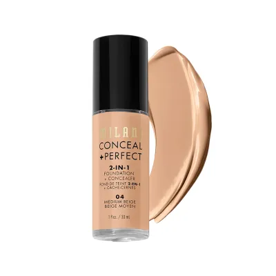 Milani Conceal + Perfect 2-In-1 Foundation + Concealer - 04 Medium Beige - 30g