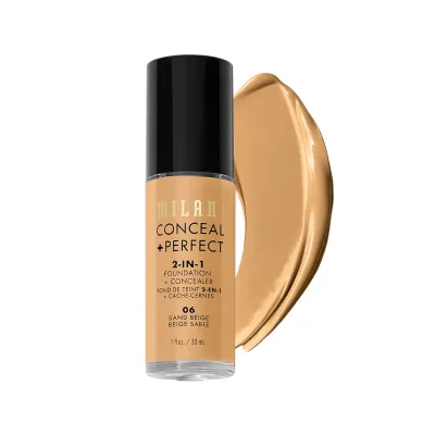 Milani Conceal + Perfect 2-In-1 Foundation + Concealer - 06 Sand Beige - 30g