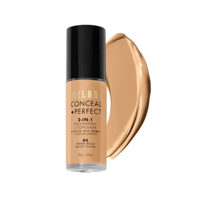 Milani Conceal + Perfect 2-In-1 Foundation + Concealer - 05 Warm Beige - 30g