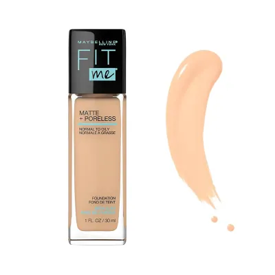 Maybelline Fit Me Matte + Poreless Foundation- Warm Nude 128 30ml