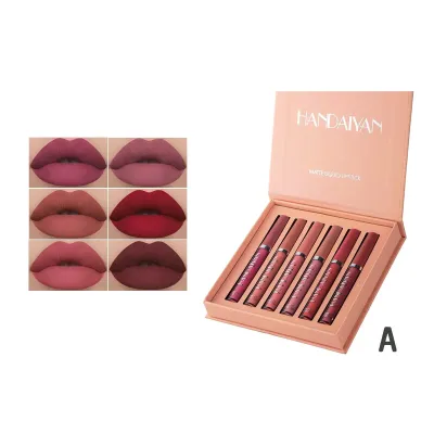 Handaiyan Matte Lipstick Set 6 Colors Set- A