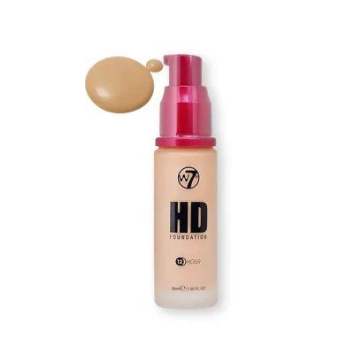 W7 12 Hour HD Foundation 30ml - Tan