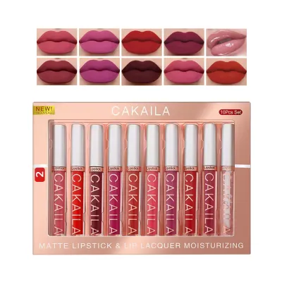 Cakaila Matte Lipstick 10pcs Set (02)