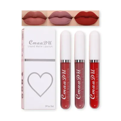 Cmmadu 02 Liquid Matte Lipstick Set 3pcs