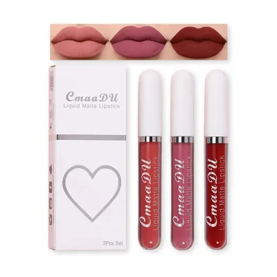 Cmmadu 03 Liquid Matte Lipstick Set 3pcs