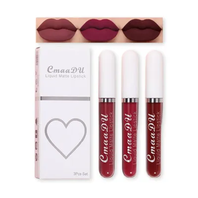 Cmmadu 06 Liquid Matte Lipstick Set 3pcs