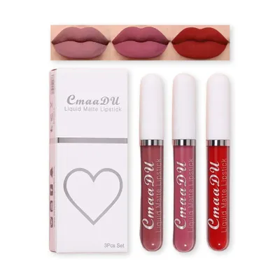 Cmmadu 07 Liquid Matte Lipstick Set 3pcs