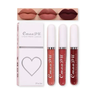 Cmmadu 08 Liquid Matte Lipstick Set 3pcs