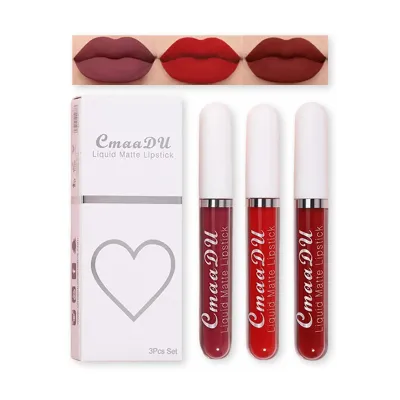 Cmmadu 09 Liquid Matte Lipstick Set 3pcs