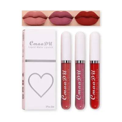 Cmmadu 10 Liquid Matte Lipstick Set 3pcs