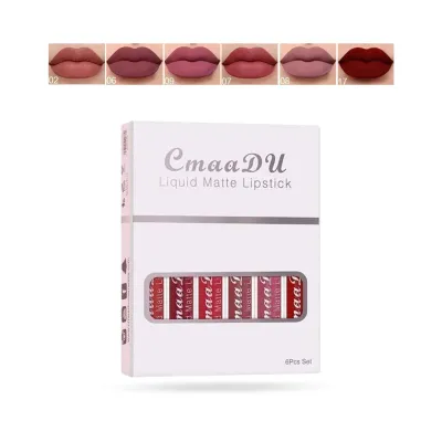 Cmmadu 02 Liquid Matte Lipstick Set 6pcs