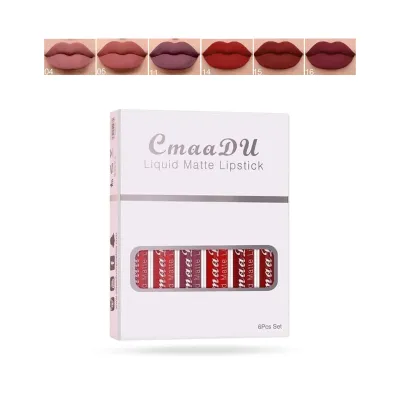 Cmmadu 04 Liquid Matte Lipstick Set 6pcs