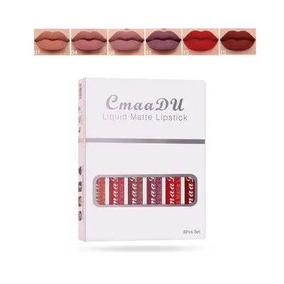 Cmmadu 06 Liquid Matte Lipstick Set 6pcs