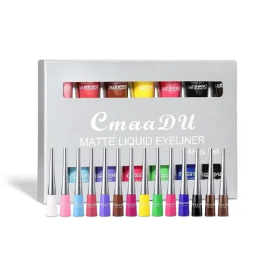 CmaaDu 14pcs Matte Liquid Eyeliner Set