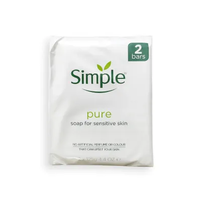 Simple Pure Soap for Sensitive Skin 2 Bars 250g