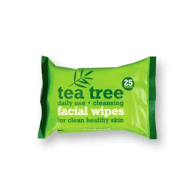 Xpel Tea Tree Facial Cleansing Wipes 25pcs