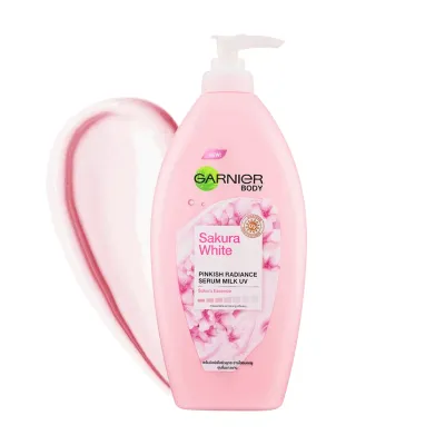 Garnier Sakura White Whitening Serum Milk UV Body Lotion 400ml