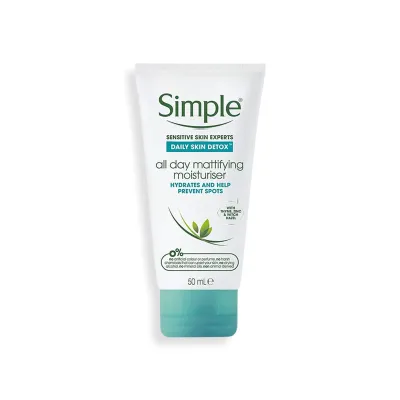 Simple Daily Skin Detox All Day Mattifying Moisturiser 50ml