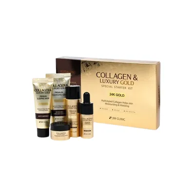 3W Clinic Collagen and Luxury Gold Special Starter Kit 24K