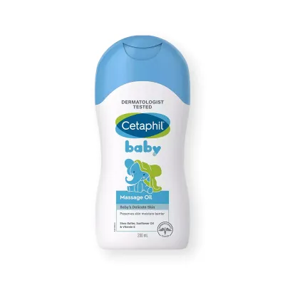 Cetaphil Baby Massage Oil with Shea Butter Sunflower Oil & Vitamin E 200ml