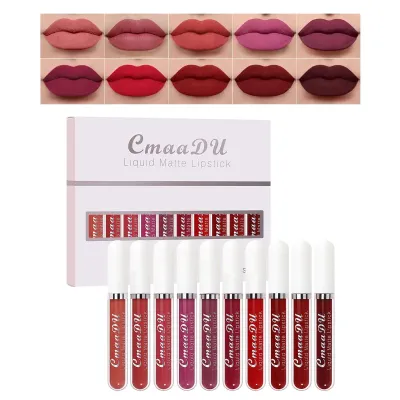 Cmmadu Liquid Matte Lipstick Set 10pcs