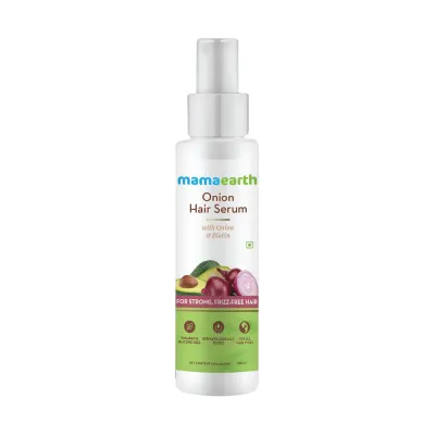 Mamaearth onion hair serum with onion & biotin for strong, frizz-free hair 100ml