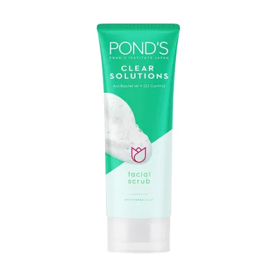 Pond's Clear Solutions Anti Bacterial + Oil Control Facial Scrub 100g