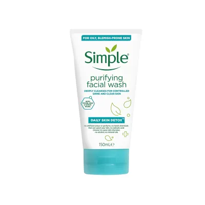 Simple Daily Detox Purifying Face Wash 150ml