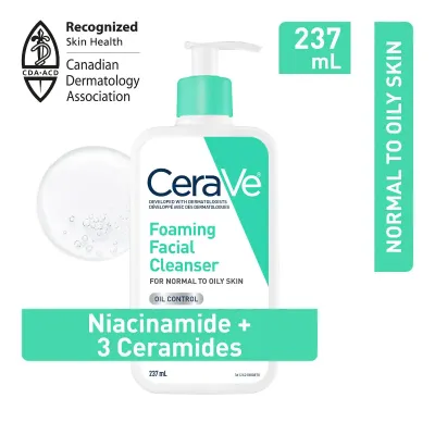 CeraVe Foaming Facial Cleanser for Normal to Oily Skin 237ml (USA)