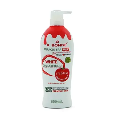 A Bonne Miracle Spa Milk Tomato Extract Whitening Lotion With Glutathion - 500ml