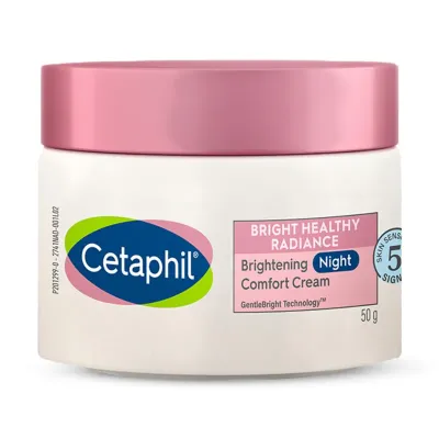 Cetaphil Brightening Night Comfort Cream - 50g For Dark Spots, Uneven Skin Tone