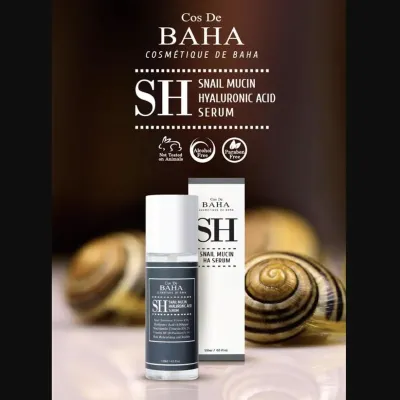 Cos De BAHA Snail Mucin Hyaluronic Acid Serum 120ml (SH)