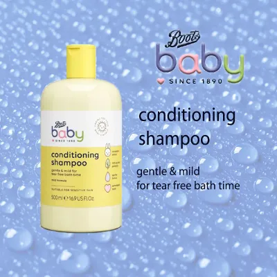 Boots Baby Conditioning Shampoo-500ml (UK)