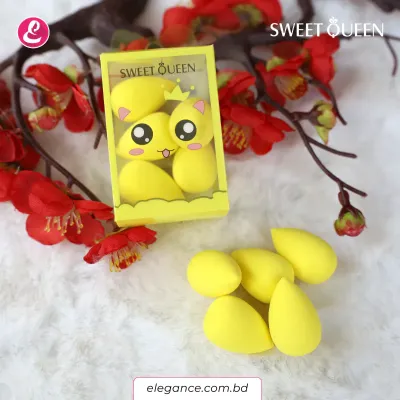 Mini Makeup Puff 05 pc (Yellow)